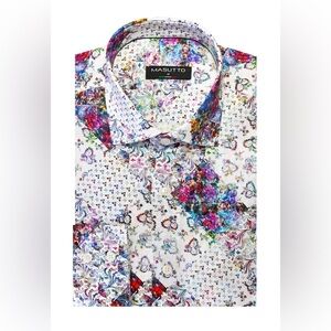 MASUTTO TOM/05 LONG SLEEVE BUTTON DOWN SHIRT Size small